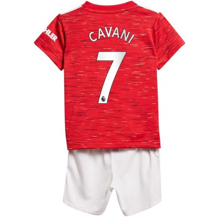 Fußballtrikots Manchester United Edinson Cavani 7 Kinder Heim Trikotsatz 2020-2021
